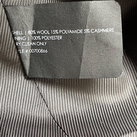 Club Monaco Wool and Cashmere Gingham Peacoat Jacket XS - Picture 4 of 4